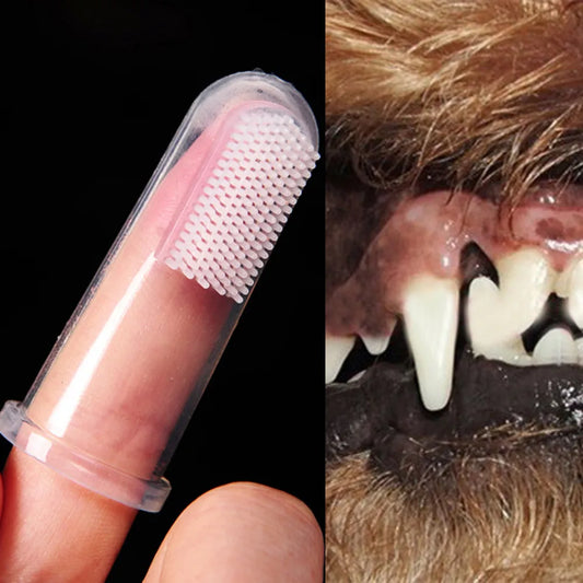 Escova de Dente de Silicone para Pets