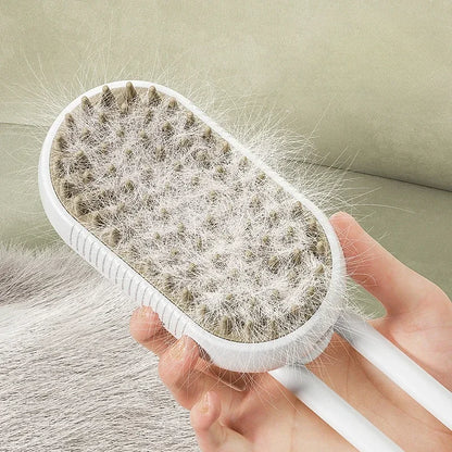 Escova a Vapor para Gatos e Cães - 3 em 1